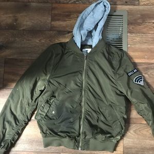 cute green bomber jacket